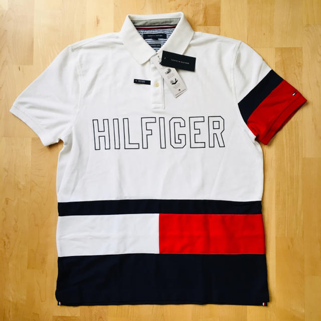 TOMMY HILFIGER(トミーヒルフィガー)のうめ吉様専用★トミーヒルフィガー最新ビッグフラッグロゴ高性能ストレッチポロシャツ メンズのトップス(ポロシャツ)の商品写真