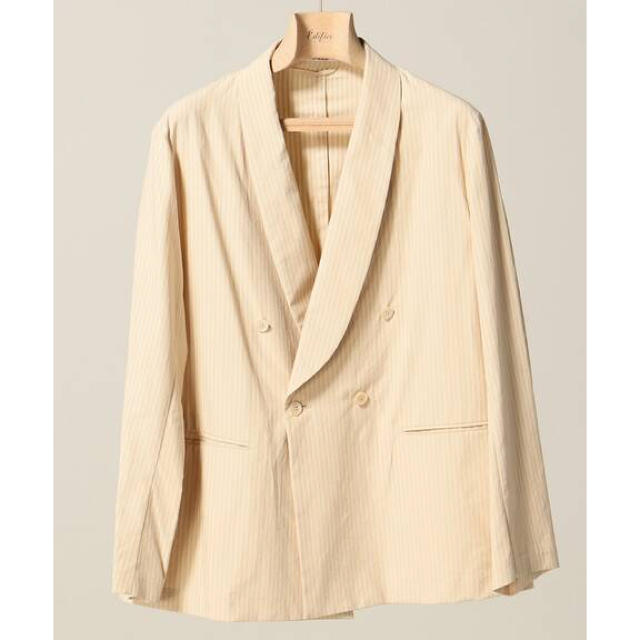 WASHED FINX TWILL SHAWL COLLAR JACKET-