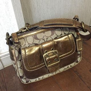 コーチ(COACH)のみーすけ様専用★ゴールドバックCOACH(ショルダーバッグ)