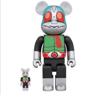 メディコムトイ(MEDICOM TOY)のベアブリック be@rbrick 仮面ライダー新2号 100% 400%(その他)