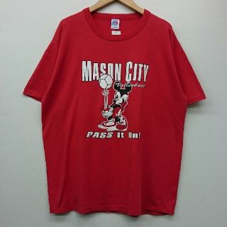 ミッキーマウス(ミッキーマウス)のVINTAGE ミッキーマウス ディズニー RUSSELL USA製 TシャツL(Tシャツ/カットソー(半袖/袖なし))