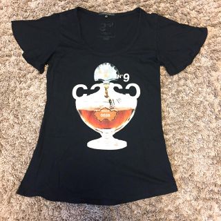 ローズバッド(ROSE BUD)のROSE BUD Tシャツ 黒 香水 Uネック 半袖(Tシャツ(半袖/袖なし))