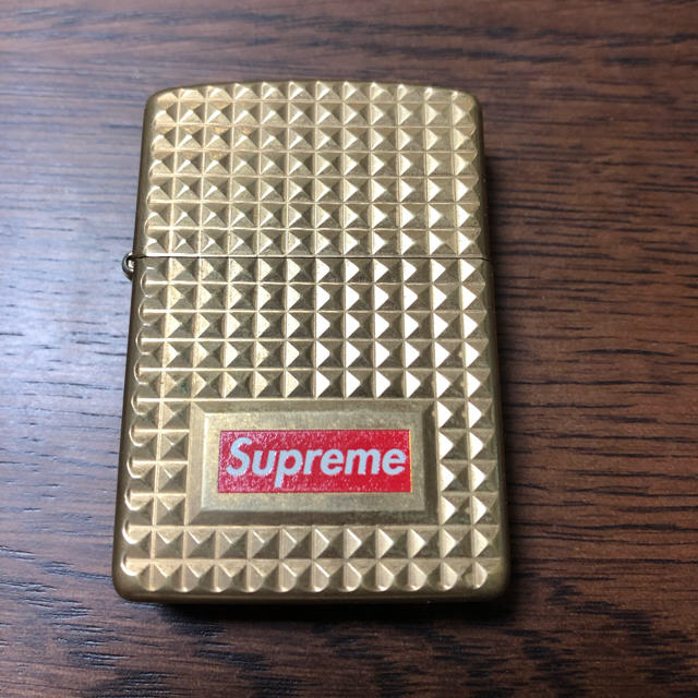 Supreme(シュプリーム)のSupreme Diamond Cut Zippo GOLD 17AW メンズのファッション小物(タバコグッズ)の商品写真