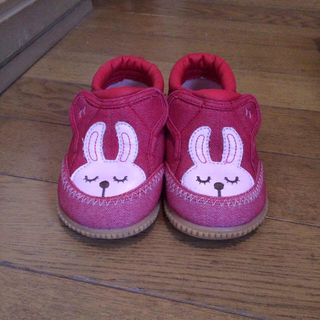 ウサギちゃん靴☆14cm(フラットシューズ)