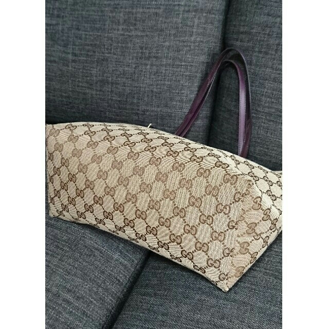 Gucci(グッチ)のpurple様専用★★GUCCI★グッチ トートバッグ／GGキャンバス／パープル レディースのバッグ(トートバッグ)の商品写真