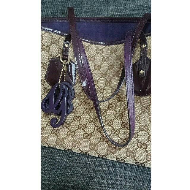 Gucci(グッチ)のpurple様専用★★GUCCI★グッチ トートバッグ／GGキャンバス／パープル レディースのバッグ(トートバッグ)の商品写真