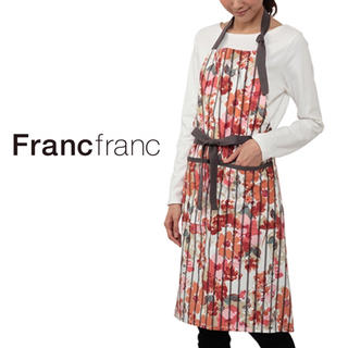 フランフラン(Francfranc)の❤新品 フランフラン マゼル エプロン 2【オレンジ】❤(収納/キッチン雑貨)