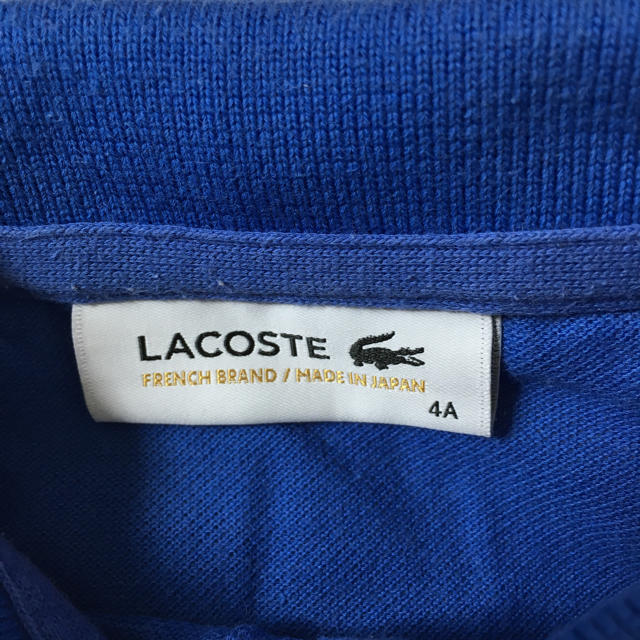 LACOSTE(ラコステ)のLACOSTE KIDS ポロシャツ サイズ4Ｔ 100 キッズ/ベビー/マタニティのキッズ服男の子用(90cm~)(Tシャツ/カットソー)の商品写真