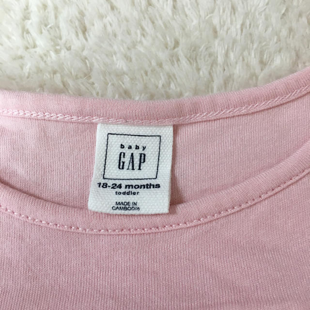 GAP Kids(ギャップキッズ)のGAP ピンク ノースリーブ ワンピース サイズ80 キッズ/ベビー/マタニティのベビー服(~85cm)(ワンピース)の商品写真