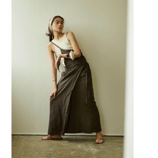 イセタン(伊勢丹)のリトルスージー One Shoulder Sarong Wrap Skirt(ロングスカート)