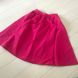ジーユー(GU)のGU ピンク スカート(ひざ丈スカート)