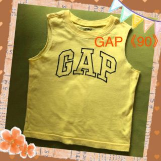 ベビーギャップ(babyGAP)の【GAP】大きな刺しゅうが可愛い❣️タンクトップ《90》(Tシャツ/カットソー)