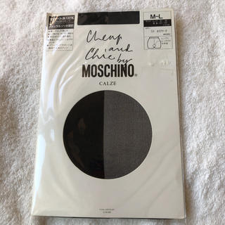 モスキーノ(MOSCHINO)の新品 MOSCHINO サポートストッキング M〜L(タイツ/ストッキング)
