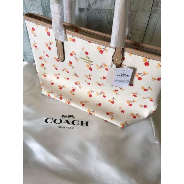 COACH コーチ バッグ トートバッグ　 IMCAH チョークマルチ チェリー