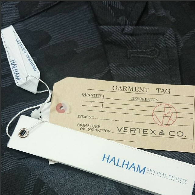 ☆VERTEX&Co. 5分袖 テーラードジャケット カモフラ 迷彩柄 新品M☆ メンズのジャケット/アウター(テーラードジャケット)の商品写真