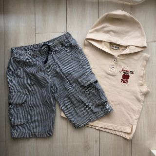 ユニクロ(UNIQLO)の120㎝セット☆ユニクロパンツ&ベストパーカー(パンツ/スパッツ)