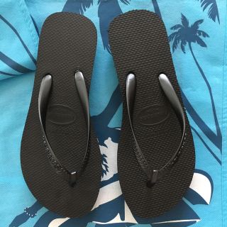 ハワイアナス(havaianas)の【😊😊😊様専用】ハワイアナス厚底ビーチサンダル37(24cm)(ビーチサンダル)