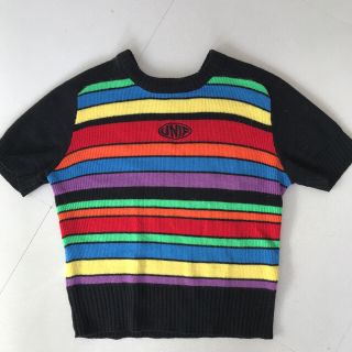 ユニフ(UNIF)の【レア】正規品★UNIF RAINBOW トップス(ニット/セーター)