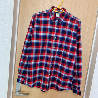 バックナンバー(BACK NUMBER)の[美品]ライトオン チェックシャツ S 赤 メンズ ikka coen gu(シャツ)