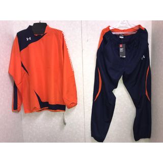 アンダーアーマー(UNDER ARMOUR)の【新品】アンダーアーマー ピステ 上下セット Lサイズ BRO/MDN(ウェア)