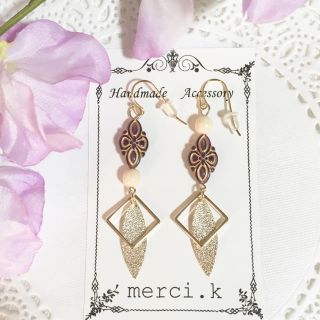 💐新作💐 NO.288  アンティ－ク風ピアス イヤリング♥︎アシンメトリー(ピアス)