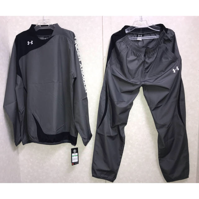 UNDER ARMOUR(アンダーアーマー)の【新品】アンダーアーマー ピステ 上下セット Lサイズ GPH/BLK スポーツ/アウトドアのサッカー/フットサル(ウェア)の商品写真