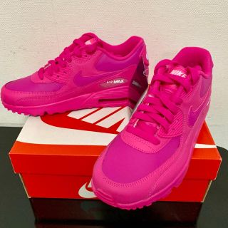 ナイキ(NIKE)のNIKE AIR MAX 90 LTR (GS) 22.5cm ピンク(スニーカー)