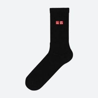 ユニクロ(UNIQLO)のユニクロ テニス ソックス 黒 3足(ウェア)