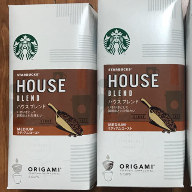 Starbucks Coffee(スターバックスコーヒー)のスターバックスオリガミドリップコーヒーセット    ハウスブレンドのみ 食品/飲料/酒の飲料(コーヒー)の商品写真