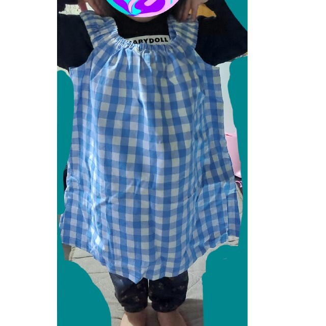 夏物 チェックワンピース キッズ/ベビー/マタニティのキッズ服女の子用(90cm~)(ワンピース)の商品写真