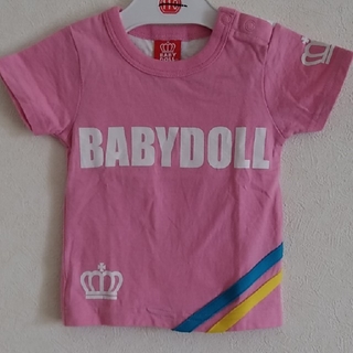 ベビードール(BABYDOLL)の【試着のみ】　80㎝　ベビードール　Tシャツ　ピンク(Ｔシャツ)