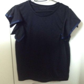 ジーナシス(JEANASIS)の完売♡袖フリルTシャツ(Tシャツ(半袖/袖なし))