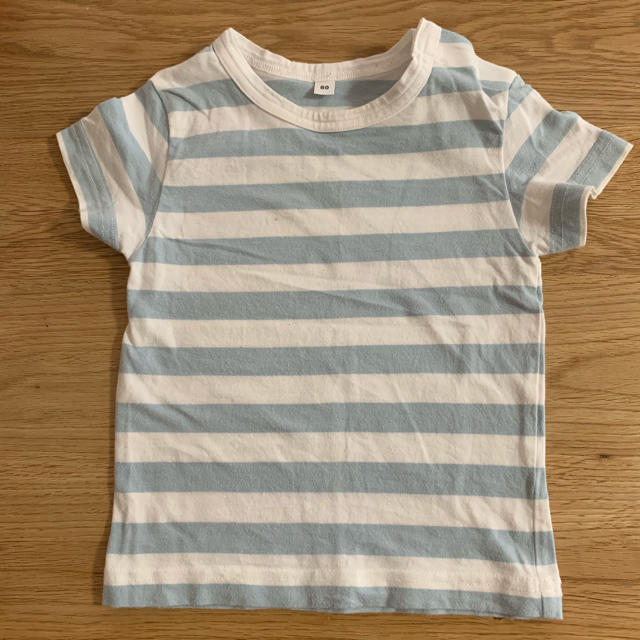 MUJI (無印良品)(ムジルシリョウヒン)のベビー ボーダーTシャツ キッズ/ベビー/マタニティのベビー服(~85cm)(Ｔシャツ)の商品写真