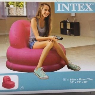 新品、未使用、未開封 エアーチェアー　ピンク　インテックス　INTEX(その他)