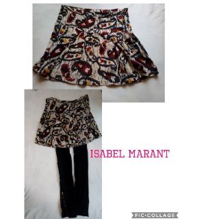 イザベルマラン(Isabel Marant)のイザベルマラン　ISABEL MARANT　シルク　ミニスカート　スカート(ひざ丈スカート)