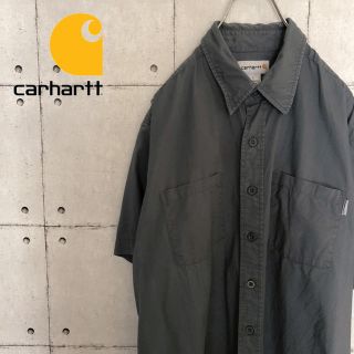 カーハート(carhartt)の【人気】90s古着  カーハート 半袖シャツ ダークグレー(シャツ)