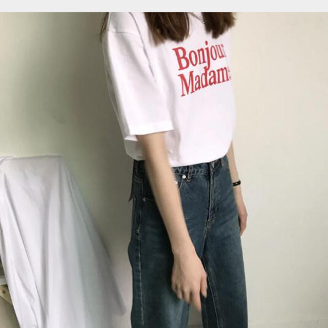 Tシャツ ロゴT 韓国 レディースのトップス(Tシャツ(半袖/袖なし))の商品写真