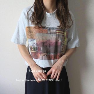 サンタモニカ(Santa Monica)のフルーツオブザルーム heavy cotton フォトtシャツ USA製 古着(Tシャツ(半袖/袖なし))