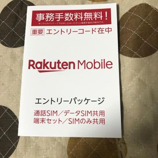 ラクテン(Rakuten)の楽天モバイルエントリーパッケージ(その他)