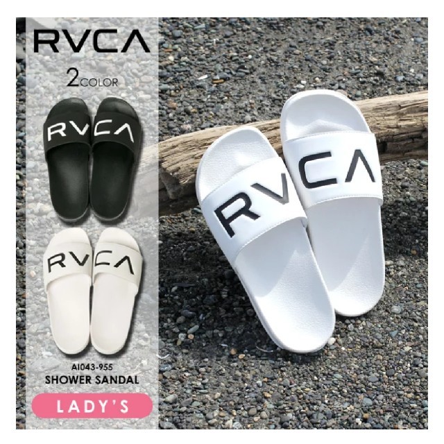 RVCA(ルーカ)の新品 RVCA シャワーサンダル US5 23センチ  レディースの靴/シューズ(サンダル)の商品写真