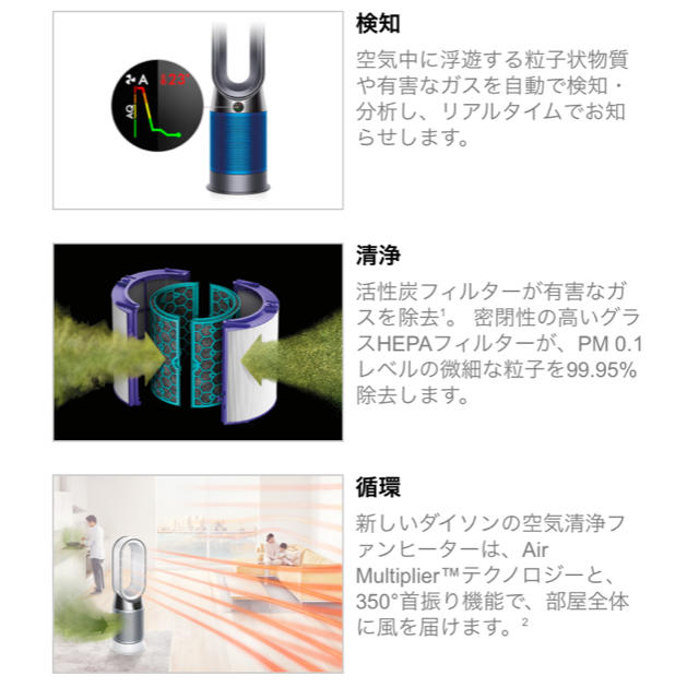 Dyson(ダイソン)の新品未使用 ダイソン HP04  スマホ/家電/カメラの冷暖房/空調(ファンヒーター)の商品写真