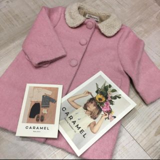 キャラメルベビー&チャイルド(Caramel baby&child )の［最終価格］Caramelbaby and child ピンク コート(コート)