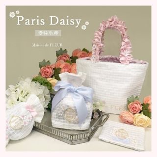 メゾンドフルール(Maison de FLEUR)のレア Maison de FLEUR デイジーフリルハンドルトートバッグ ピンク(トートバッグ)