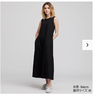 ユニクロ(UNIQLO)のマーセライズコットンAラインロングワンピース(ロングワンピース/マキシワンピース)