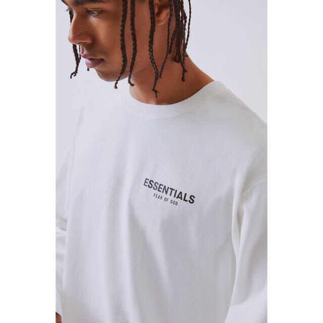 高評価新品 FEAR OF GOD - fog essentials ロンT S 白 ロングTシャツ