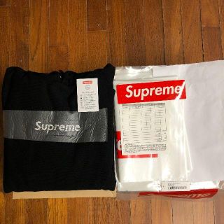 シュプリーム(Supreme)のSupreme Swarovski Box Logo Hooded 黒 L(パーカー)