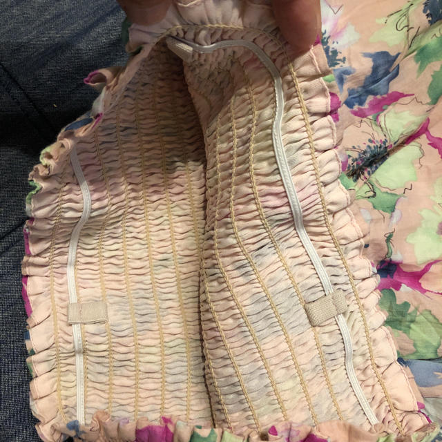 archives(アルシーヴ)のひざ丈スカート ピンク 花柄 レディースのスカート(ひざ丈スカート)の商品写真
