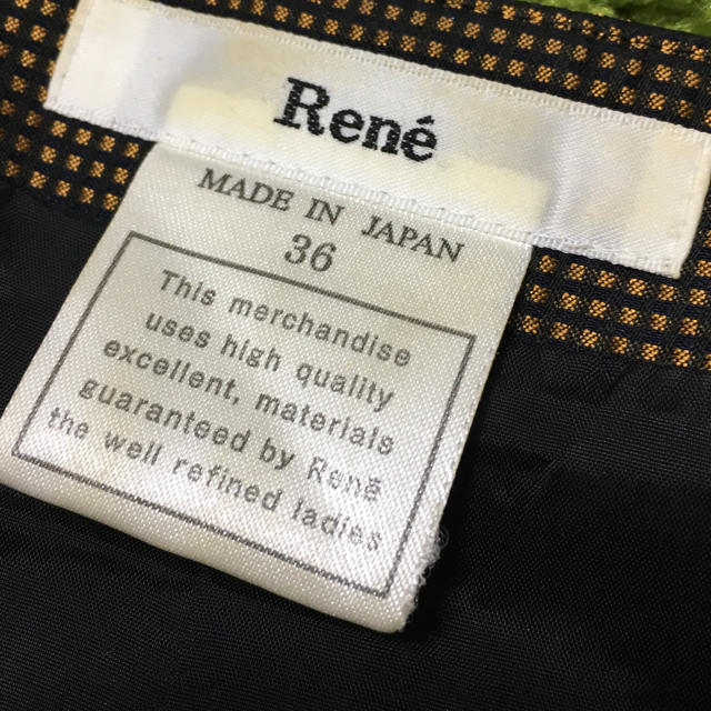 René(ルネ)の美品Reneルネ❤︎レディフロントジップワンピース レディースのワンピース(ひざ丈ワンピース)の商品写真