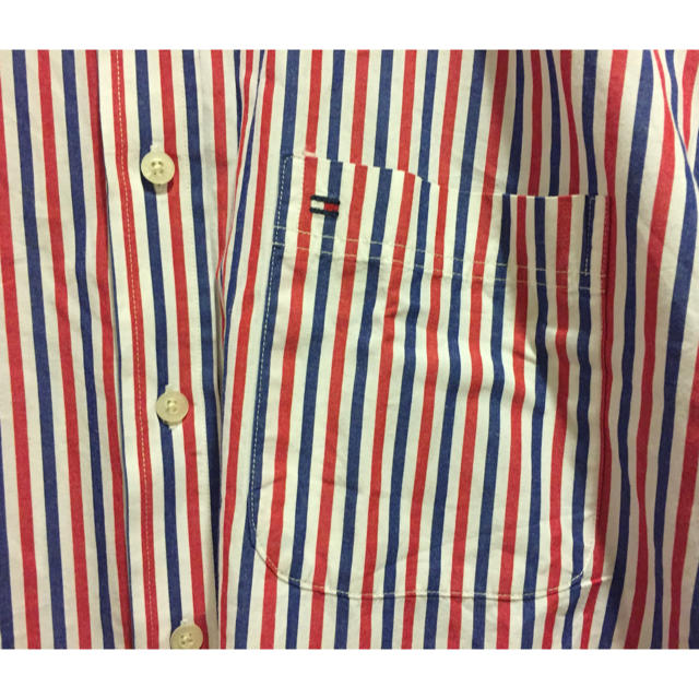 TOMMY HILFIGER(トミーヒルフィガー)の90s TOMMY HILFIGER usa製 ストライプシャツ  メンズのトップス(シャツ)の商品写真