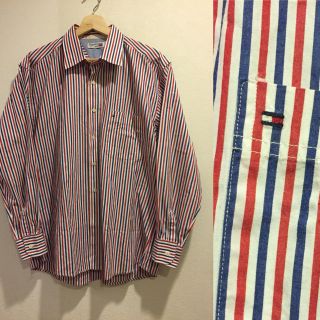 トミーヒルフィガー(TOMMY HILFIGER)の90s TOMMY HILFIGER usa製 ストライプシャツ (シャツ)